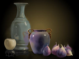 Pottery with Figs